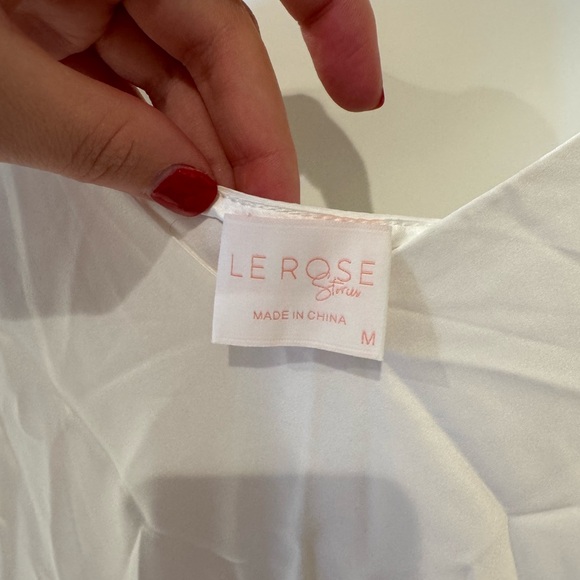 Le rose Jolie Lace Trim Maxi With Train - Includes Slip - new with tags - Picture 8 of 16